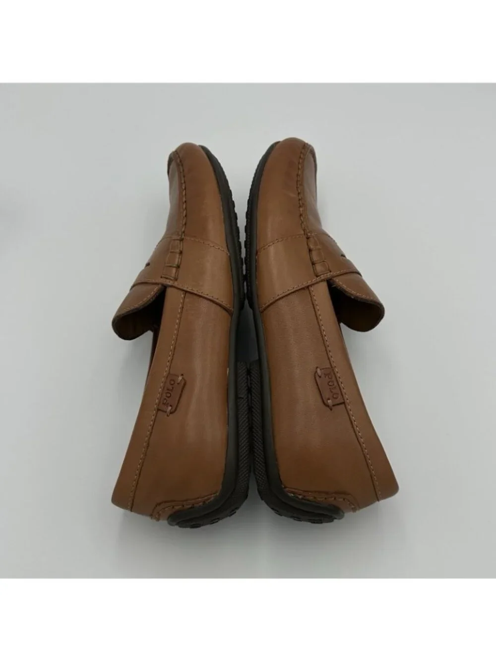 Polo Ralph Lauren Reynold Shoes Men’s Size 8.5 Leather Brown Loafers 11721